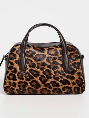 Madewell Mini Crossbody Bag in Leopard-Print Haircalf